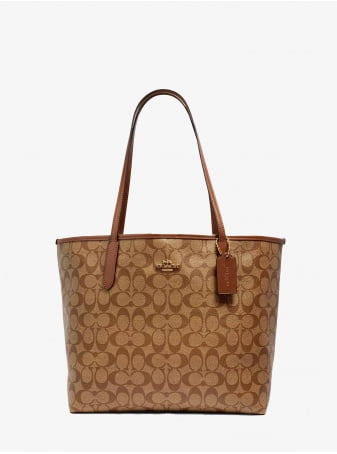 Сумка COACH City Tote 5696-1 In Signature Canvas Large
